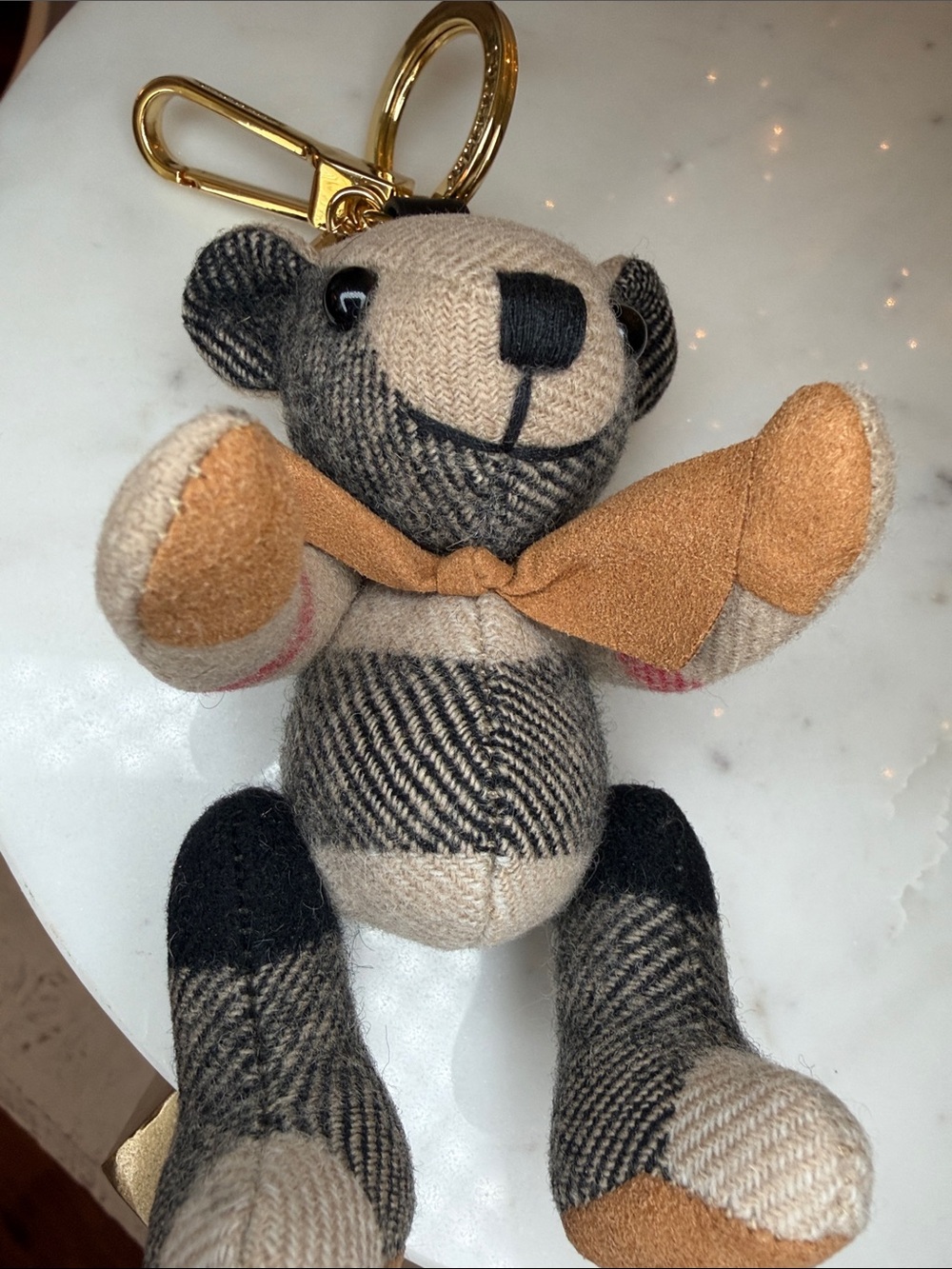 Burberry NWOT  key chain or bag charm teddy beat, movable arms/legs - Picture 2 of 4